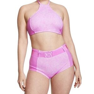 Victoria's Secret Sport Glam Boyshort Berry Gelato Print Bikini Bottom